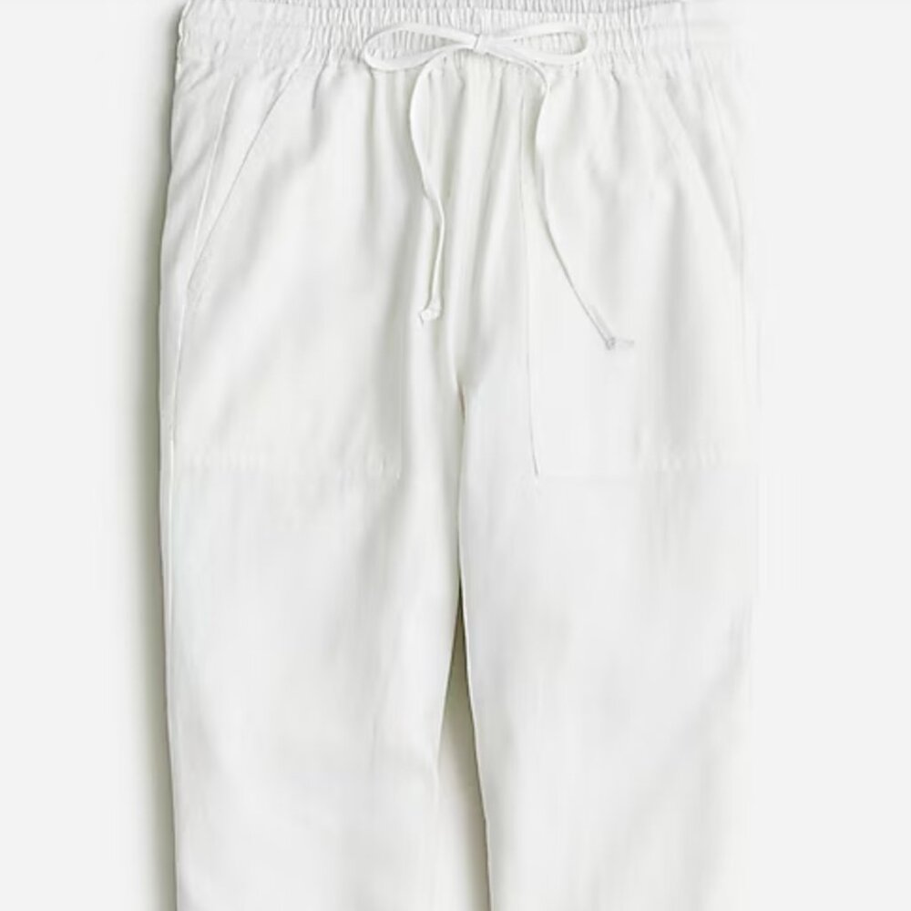 J. Crew White Ankle Pants